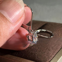 Zircon Geometric Square Earrings Party Christmas Gift Women