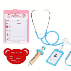 Montessori Medical Set Toys Pretending Doctor Game Equipment Dentist Set