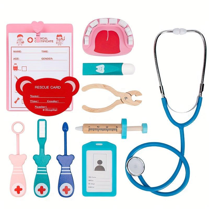 Montessori Medical Set Toys Pretending Doctor Game Equipment Dentist Set