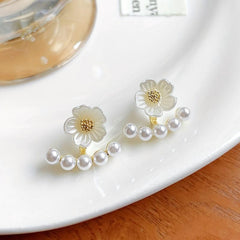 Irregular Flower Front & Back Earrings for Hot Models
