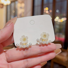 Irregular Flower Front & Back Earrings for Hot Models