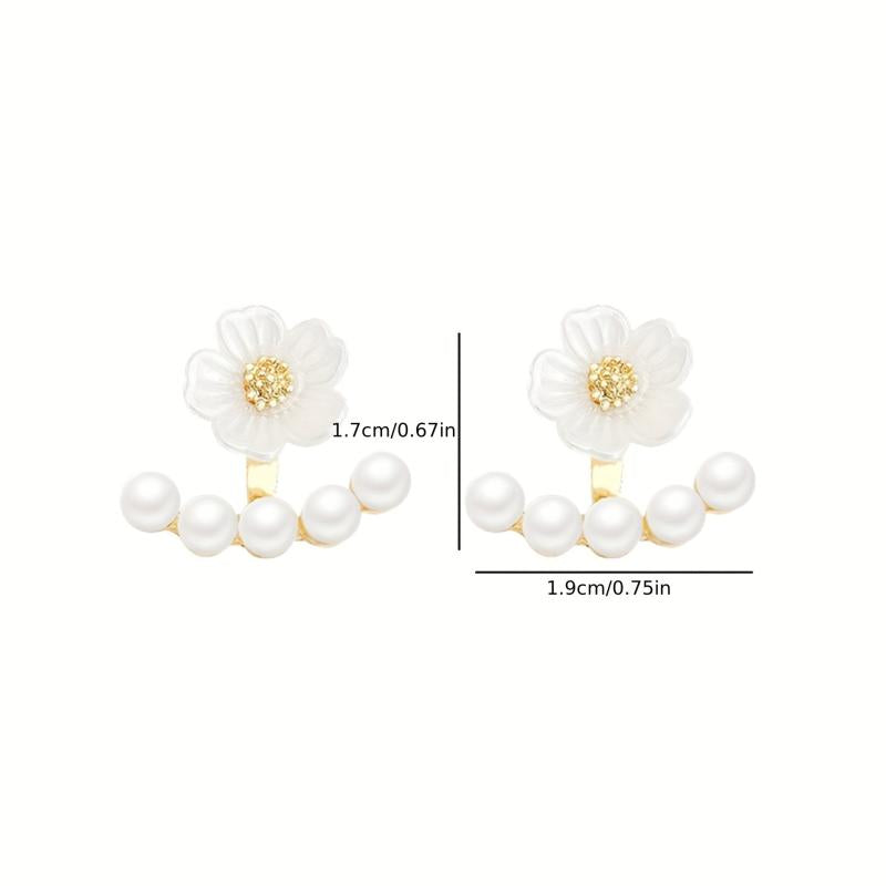 Irregular Flower Front & Back Earrings for Hot Models