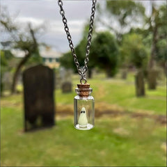 Glow In The Dark Ghost Charm Necklace