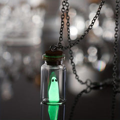 Glow In The Dark Ghost Charm Necklace
