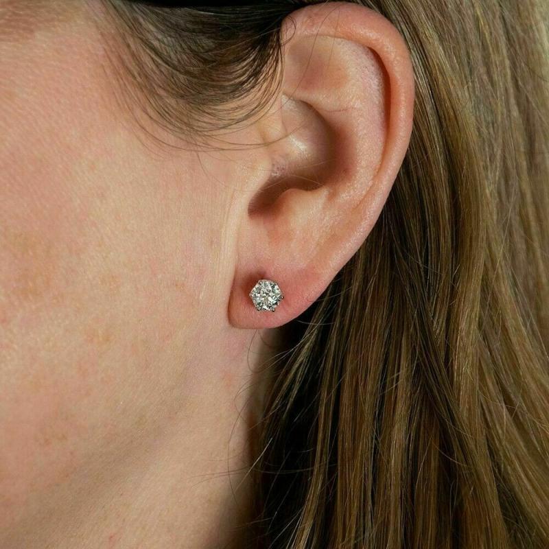 Zircon Stud Earrings For Women Birthday Gift