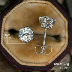 Zircon Stud Earrings For Women Birthday Gift