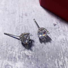 Zircon Stud Earrings For Women Birthday Gift