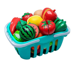 Kids Kitchen Cut Fruit And Vegetable Set - Pretend Play Food