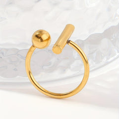 Stylish Stainless Steel Ring N029