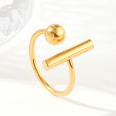 Stylish Stainless Steel Ring N029