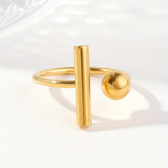 Stylish Stainless Steel Ring N029