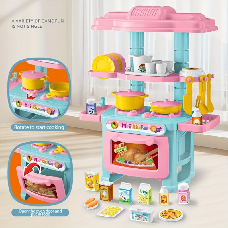 Children's Mini Kitchen Cutlery Set Girls Play House Toys