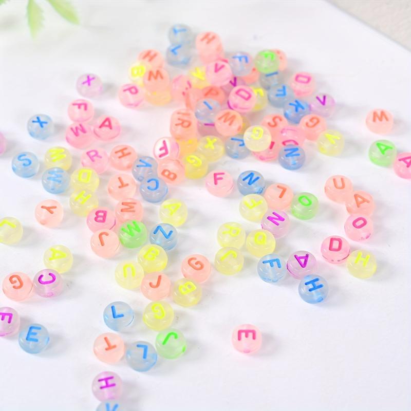 100pcs Alphabet Acrylic Beads for DIY Jewelry Making & Accessories