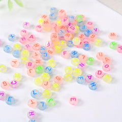 100pcs Alphabet Acrylic Beads for DIY Jewelry Making & Accessories