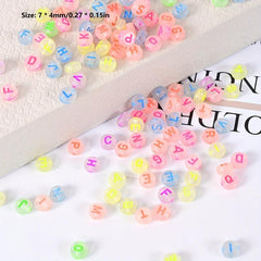 100pcs Alphabet Acrylic Beads for DIY Jewelry Making & Accessories