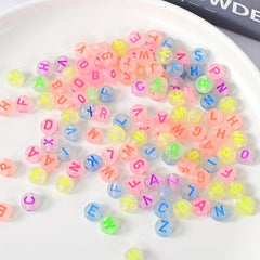 100pcs Alphabet Acrylic Beads for DIY Jewelry Making & Accessories