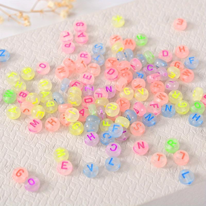 100pcs Alphabet Acrylic Beads for DIY Jewelry Making & Accessories