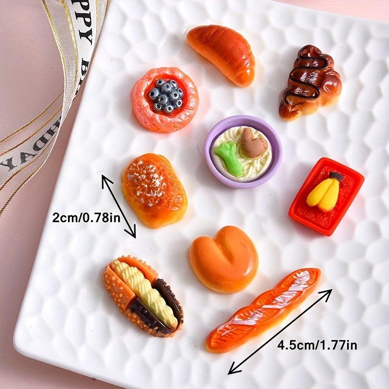30pcs Resin Food & Drink Bottle Toys for Kids Pretend Play Cooking DIY Craft