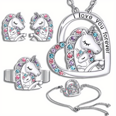 Magical Unicorn Jewelry Set - Perfect Gift for Girls