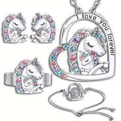 Magical Unicorn Jewelry Set - Perfect Gift for Girls
