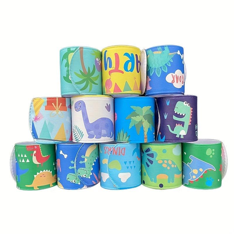 12 Slap Bracelets Children Boy Toys Party Supplies Gift