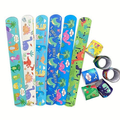 12 Slap Bracelets Children Boy Toys Party Supplies Gift