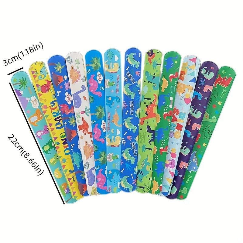 12 Slap Bracelets Children Boy Toys Party Supplies Gift