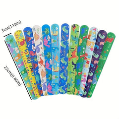 12 Slap Bracelets Children Boy Toys Party Supplies Gift