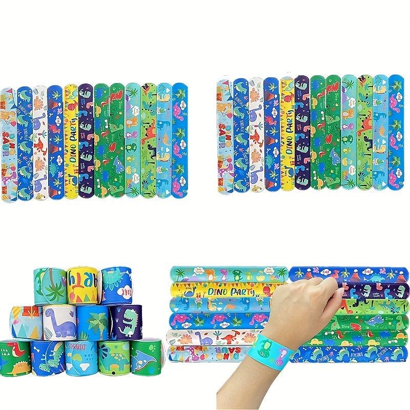 12 Slap Bracelets Children Boy Toys Party Supplies Gift