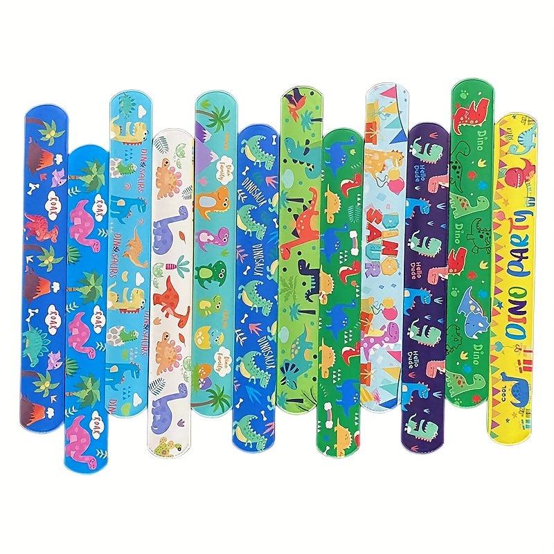12 Slap Bracelets Children Boy Toys Party Supplies Gift
