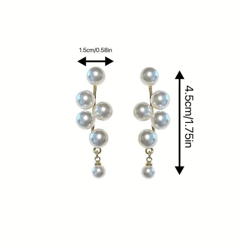 Slim Pearl Stud Earrings for Elegant Style