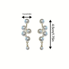 Slim Pearl Stud Earrings for Elegant Style