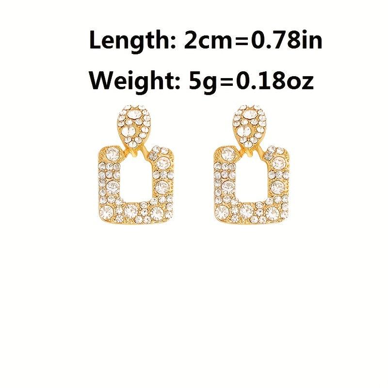 Geometric Micro Square Earrings for Autumn Winter Fashion