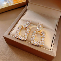 Geometric Micro Square Earrings for Autumn Winter Fashion