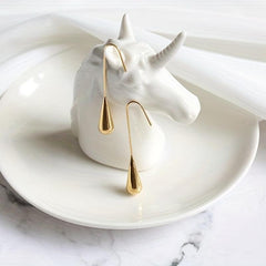 Water Drop Earrings Women's Stud Earrings Oval Drop Earrings Party Gift
