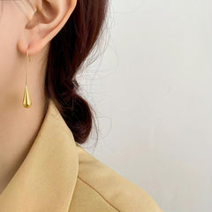 Water Drop Earrings Women's Stud Earrings Oval Drop Earrings Party Gift
