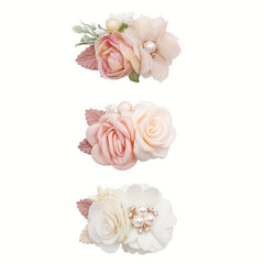 Pink Flower Hair Clip for Girls Hair Accessories