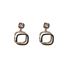 Square Earrings Drop Earrings Net Celebrity Ear Jewelry