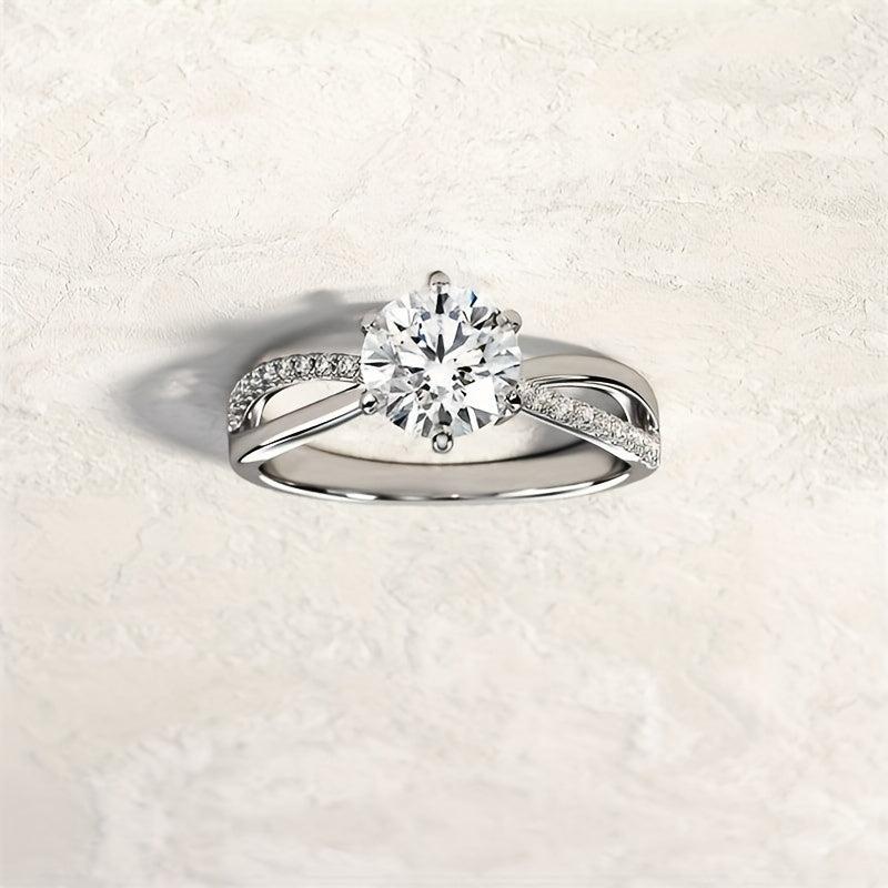 Women's Zirconia Engagement Ring Jewelry Gift