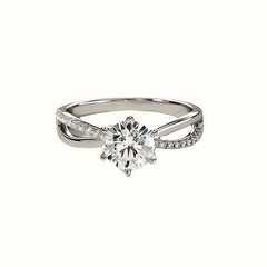 Women's Zirconia Engagement Ring Jewelry Gift