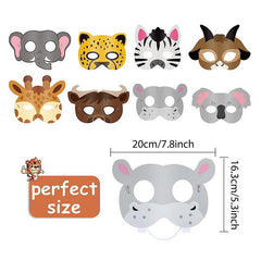 15 Pcs Under The Ocean Animals Masks Party Supplies