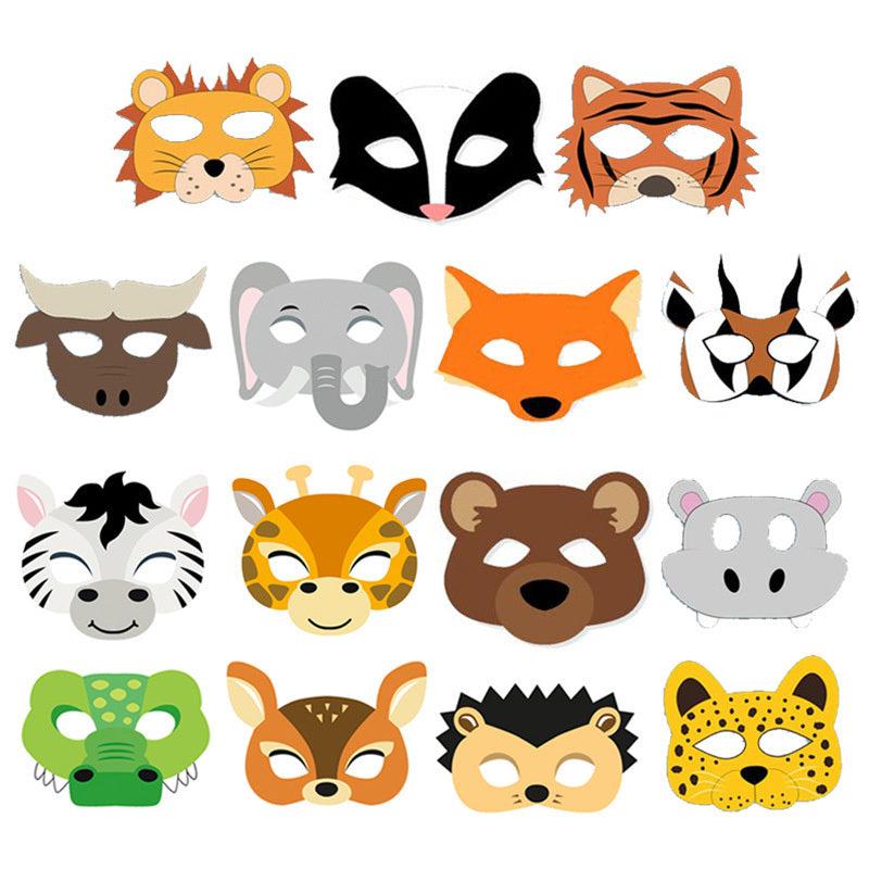15 Pcs Under The Ocean Animals Masks Party Supplies