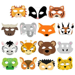15 Pcs Under The Ocean Animals Masks Party Supplies