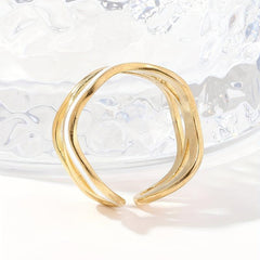 Stylistic Stainless Steel Ring W122