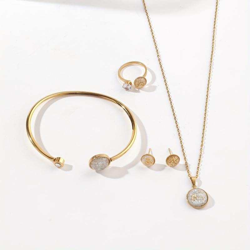 Stainless Steel Jewelry Set for Women and Girls