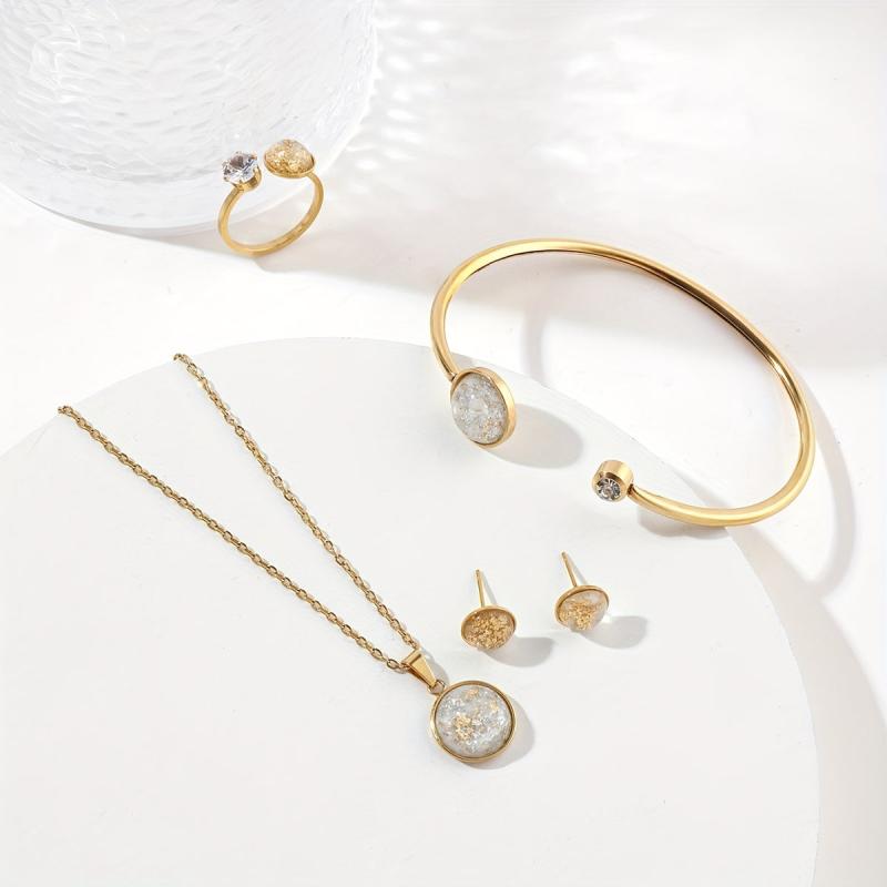 Stainless Steel Jewelry Set for Women and Girls
