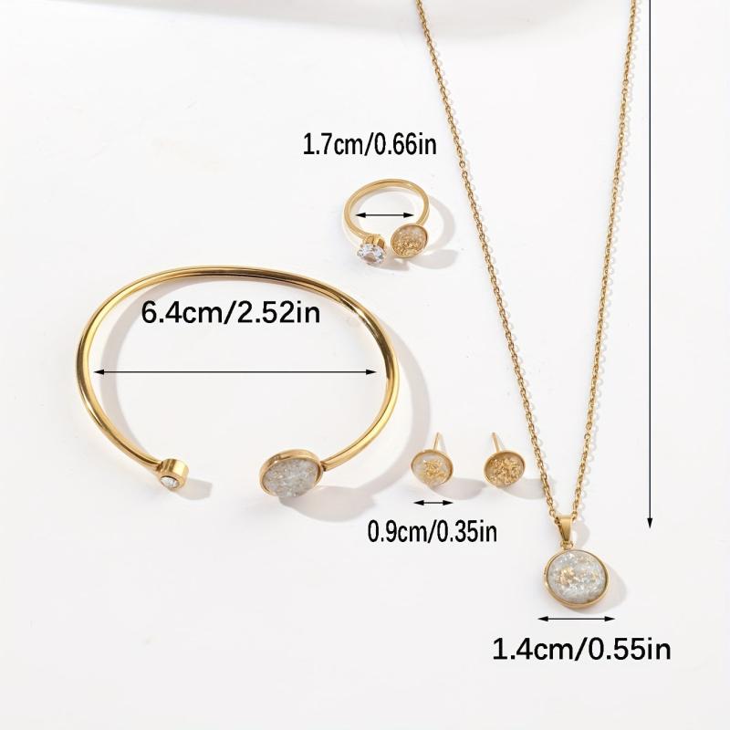 Stainless Steel Jewelry Set for Women and Girls