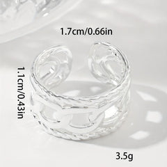 Stylish Stainless Steel Ring W046
