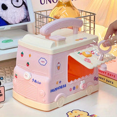 Cartoon Car Lock Piggy Bank Christmas Gift