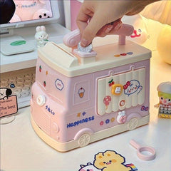 Cartoon Car Lock Piggy Bank Christmas Gift